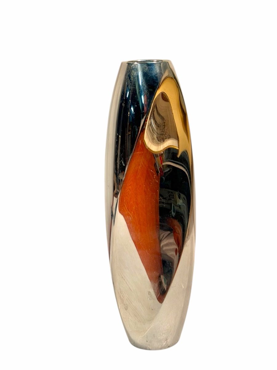 Vase & Récipients: Vase chrome oval shape – D'occasion à Lausanne par artnouveau05 1