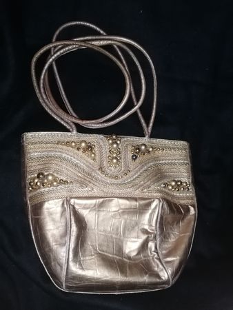 Braccialini Handtasche, Goldoptik, neuwertig