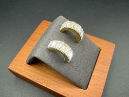 Elegante Vintage Ohrringe mit Strasssteinen