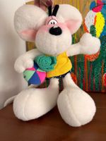 Vintage 90/00 Diddle mit Badetuch und Ball