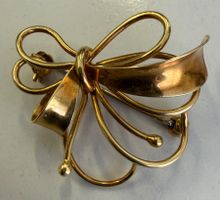 (1225) Brosche Gold um 1970