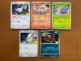 Pokemon Karten Set Holo 30 Jahre (Versand gratis)