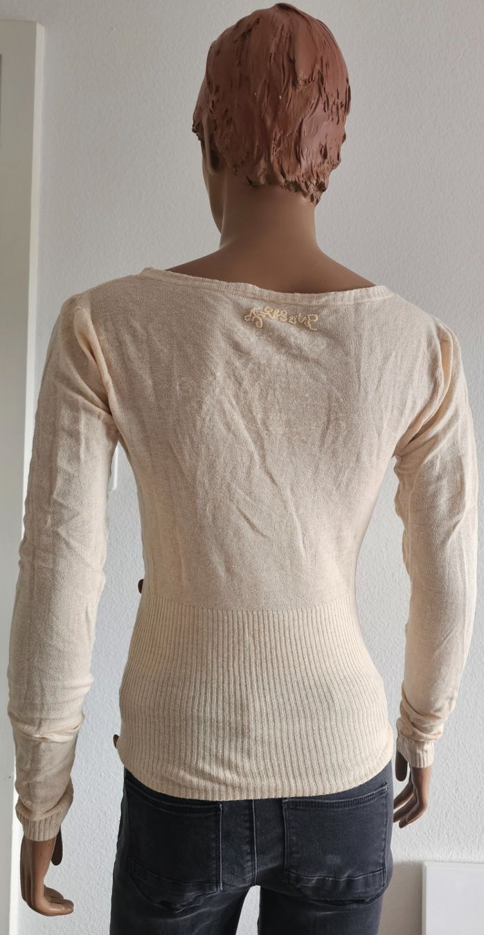 Maglioni & Felpe: Trendiger Freesoul Wickelpullover, Gr. S, Beige – Usato da Basel venduto da Allerlei-Basel 2
