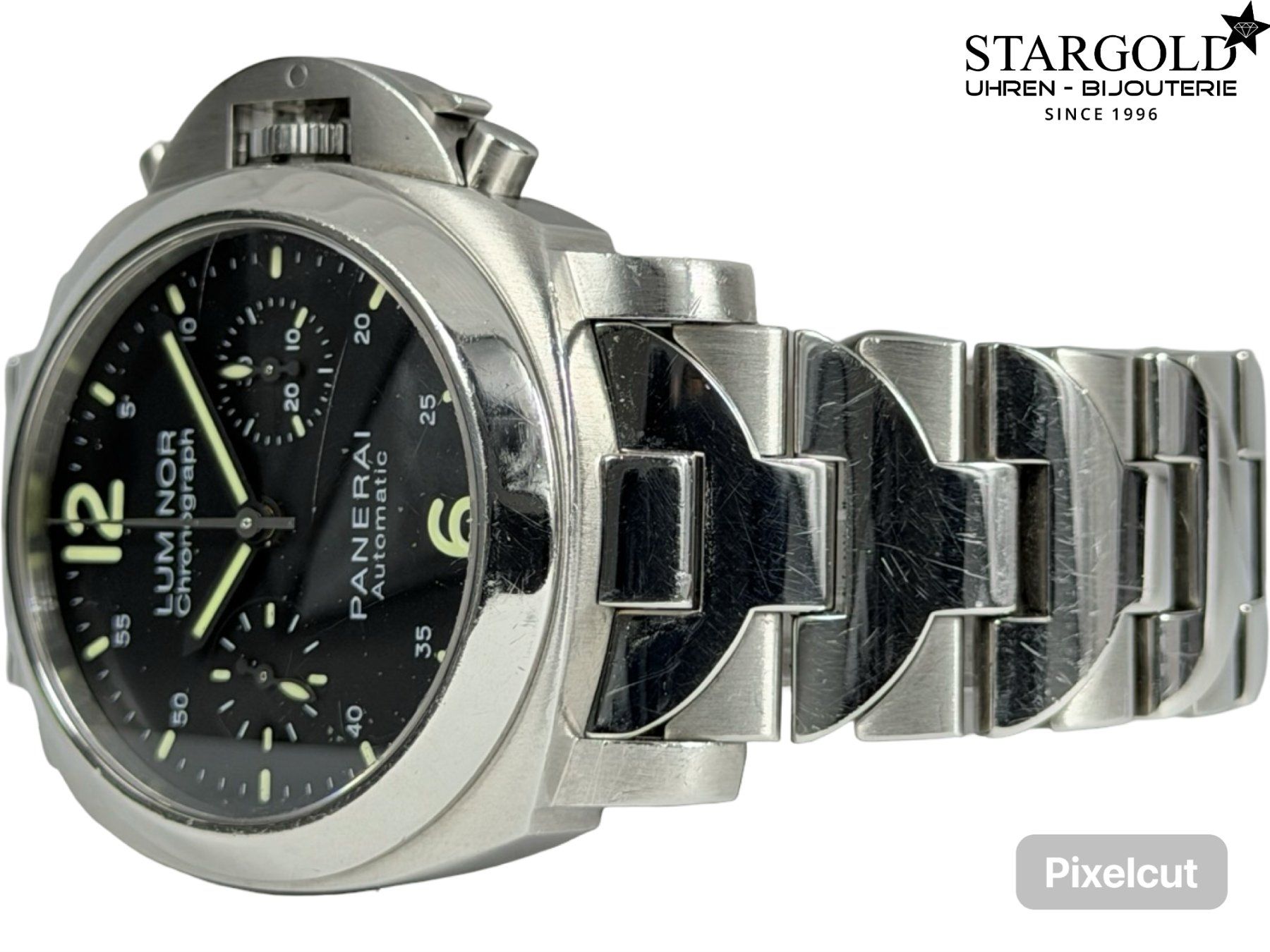 Panerai Orologi: Panerai Luminor Chronograph 40 - PAM00310 – Usato da Zürich venduto da Stargold-Uhren 1