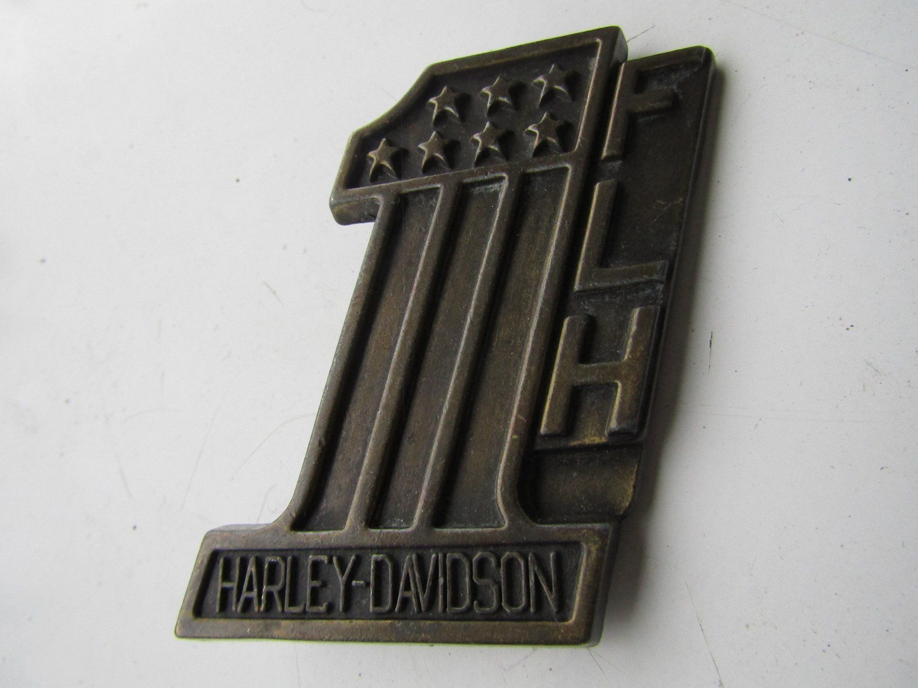 Harley-Davidson Fibbie per cinture: Gürtelschnalle Harley-Davidson 1 FLH – Usato da Wädenswil venduto da tome70