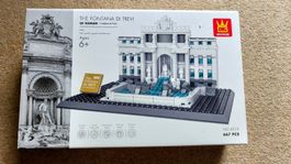 Wange Fontana di Trevi Rome Building Blocks 667 Pieces New