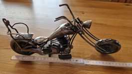 Motorrad Metall Skulptur