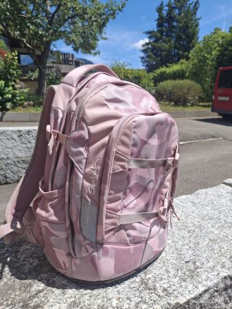 Schulrucksack  Satch Camouflage pink