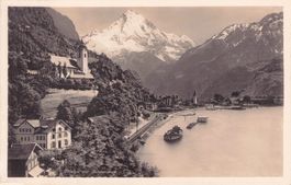 Flüelen UR // 1931 Bristenstock Dampfschiff // Sommer