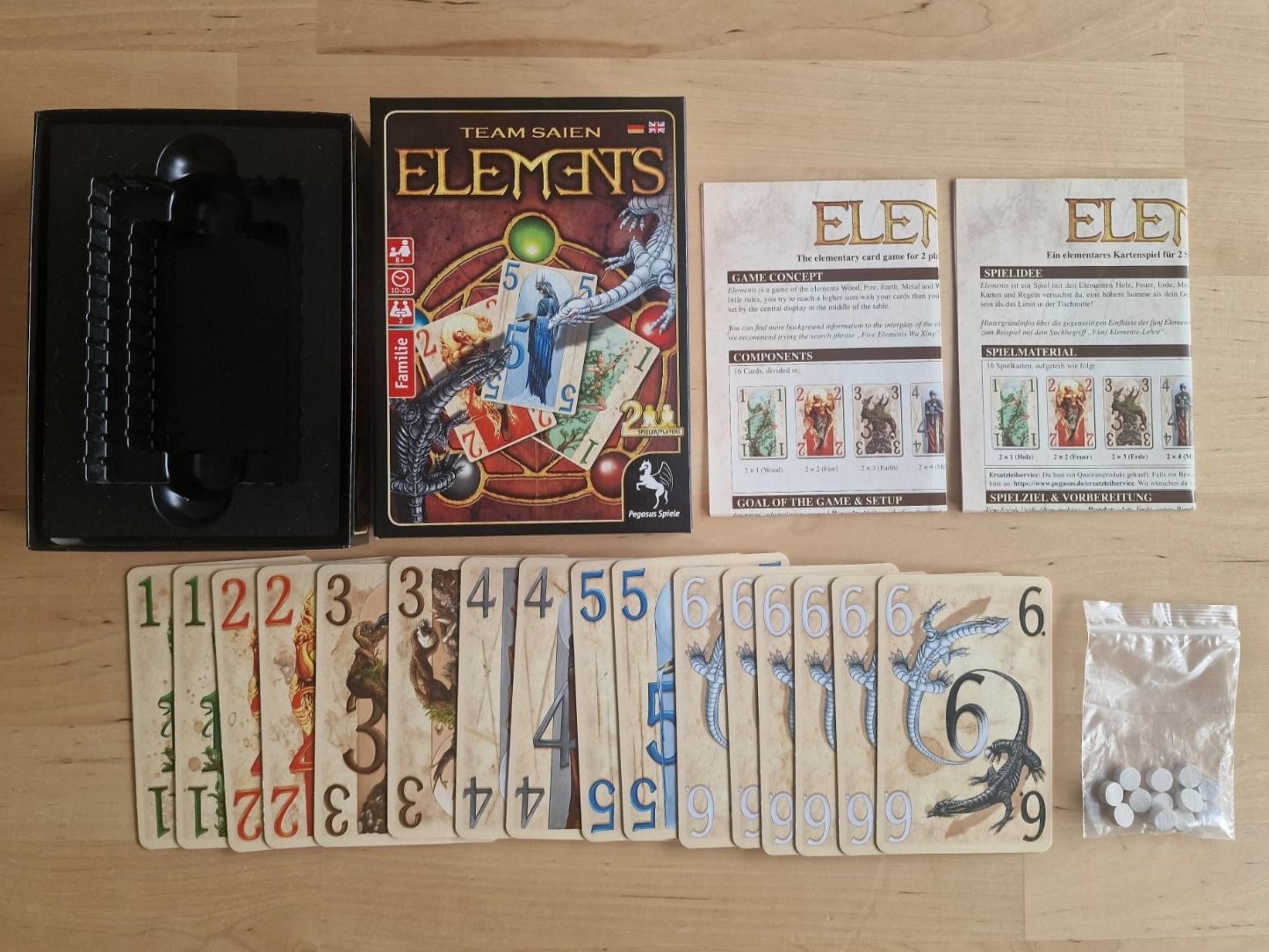 Pegasus Spiele Giochi: Elements - Kartenspiel von Pegasus – Usato da Kilchberg ZH venduto da bluessolo 2