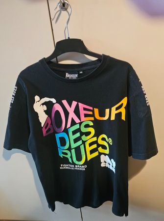 T-shirt Boxeur des Rues XXL, Noir