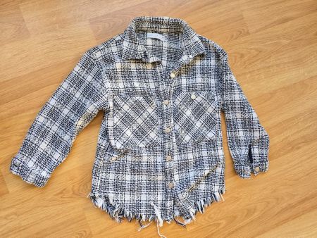 Zara Mädchen Jacke, Gr. 134, kariert, Frühlingsjacke