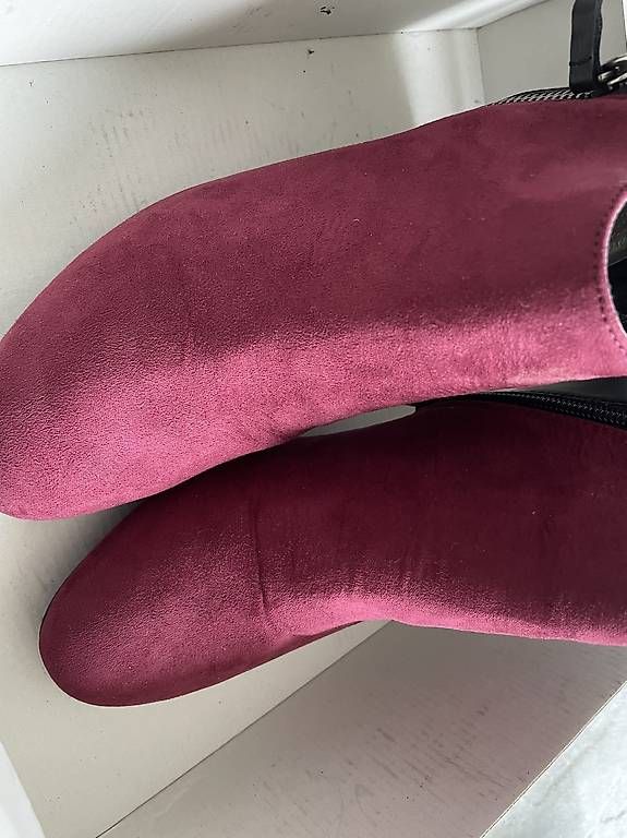 Scarpe da donna: Neu Ankle Boots in Bordeaux – Nuovo (secondo la descrizione) da Basel venduto da gou_7hp 3