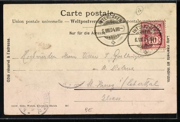 Cartoline postali: Grindelwald /Berneroberland, Ortsansicht – Usato da Berlin venduto da bartko-reher 1