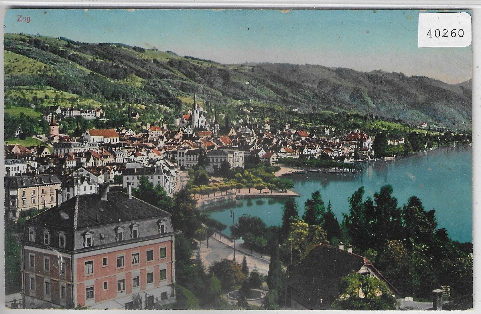Cartes postales: Zug - Generalansicht - Litho – D'occasion à Ettingen par Kartenplanet