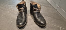 Ugg Australia Black Leather Boots, Size 41.5, Used Good!