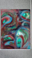 Abstraktes Acrylbild, handgemalt 60x80cm