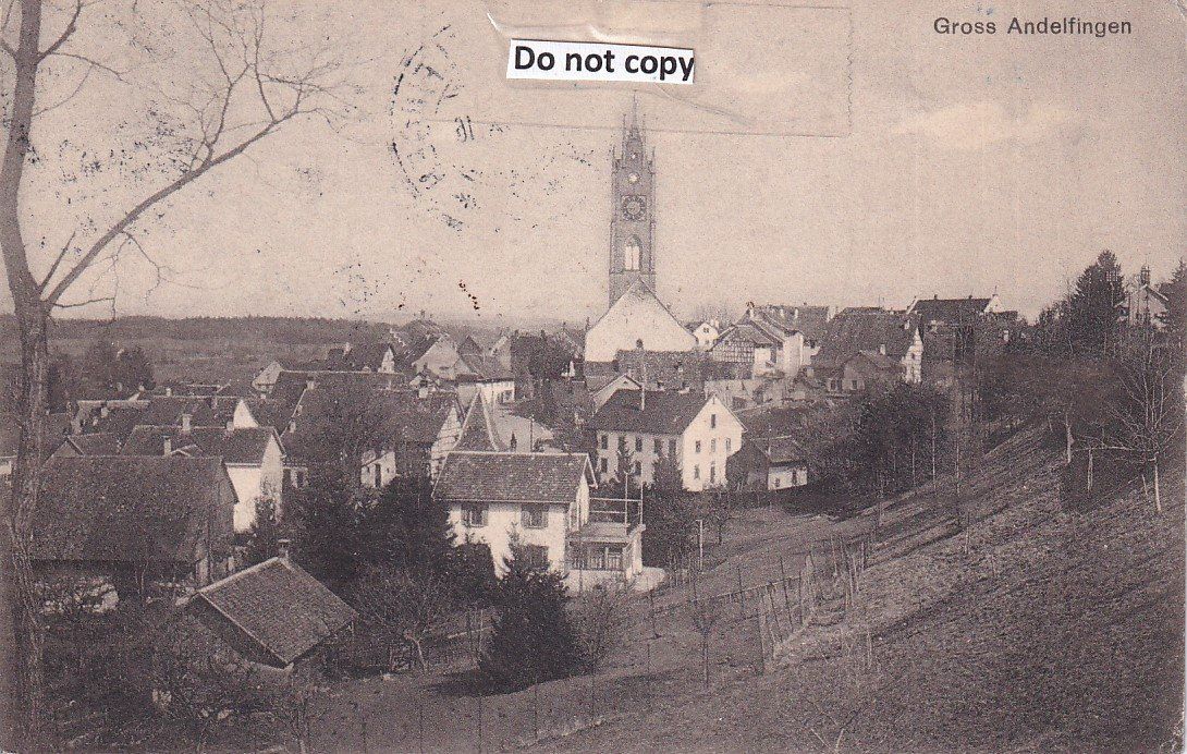 Cartoline postali: Grossandelfingen  ZH        um 1916 – Usato da Brig venduto da Valcards54