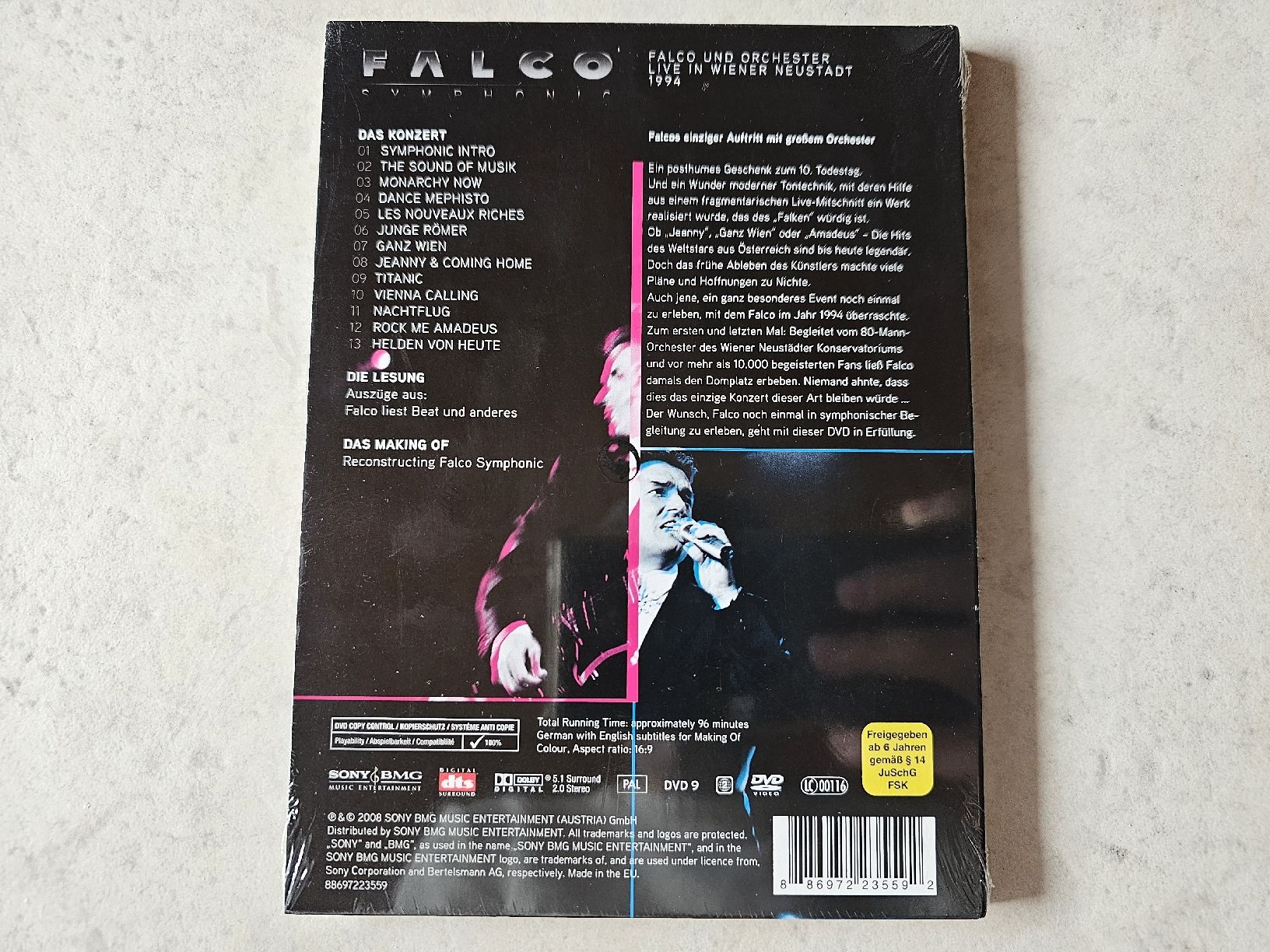 Tutti i DVDs: Falco  -  Symphonic  /  DVD Fabrikneu – Nuovo e nell'imballaggio originale da Schneisingen venduto da backstore24 1