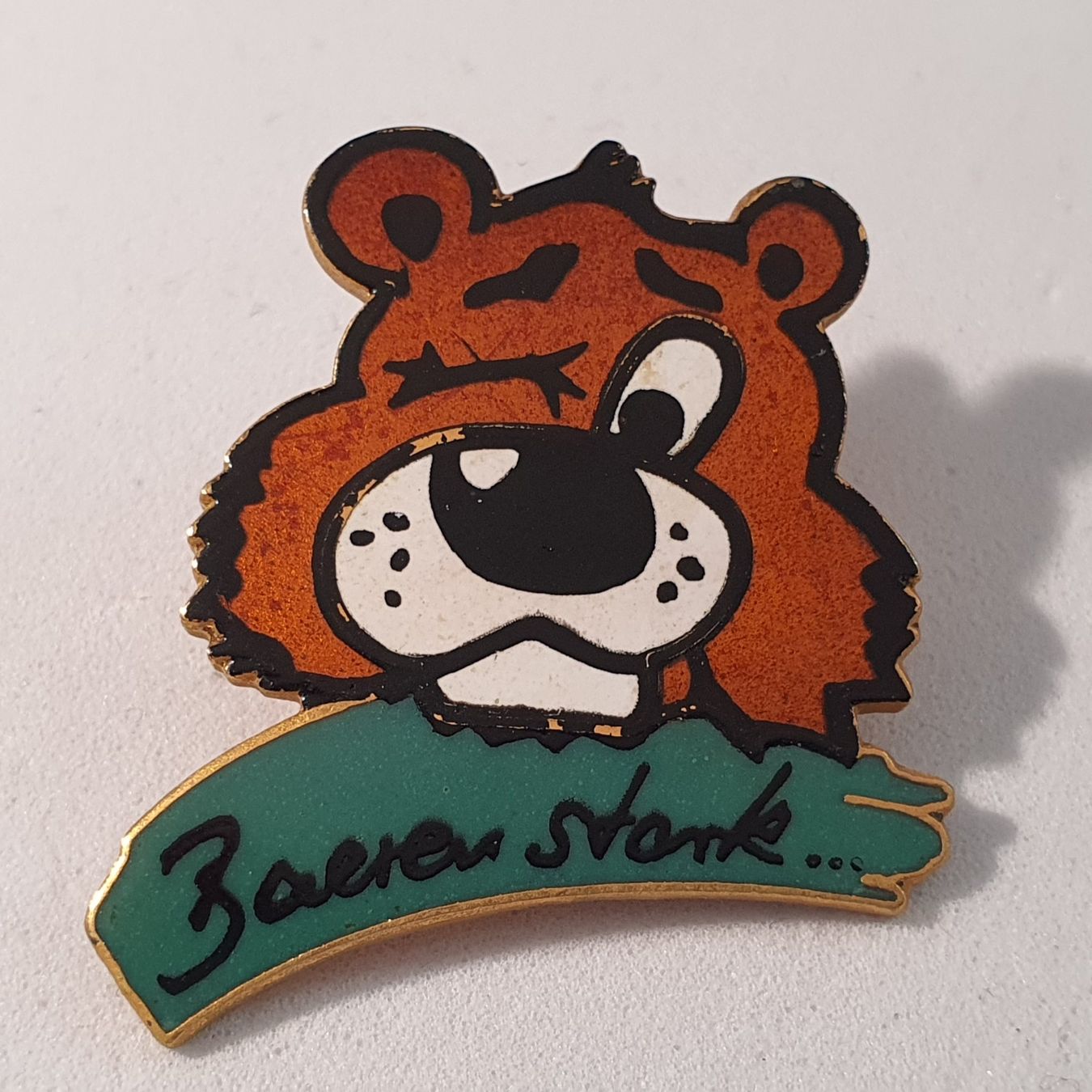 Plaketten & Abzeichen: Z552 - Pin Bär = Bären stark... – Gebraucht aus Reinach BL von Boston-Verkauf