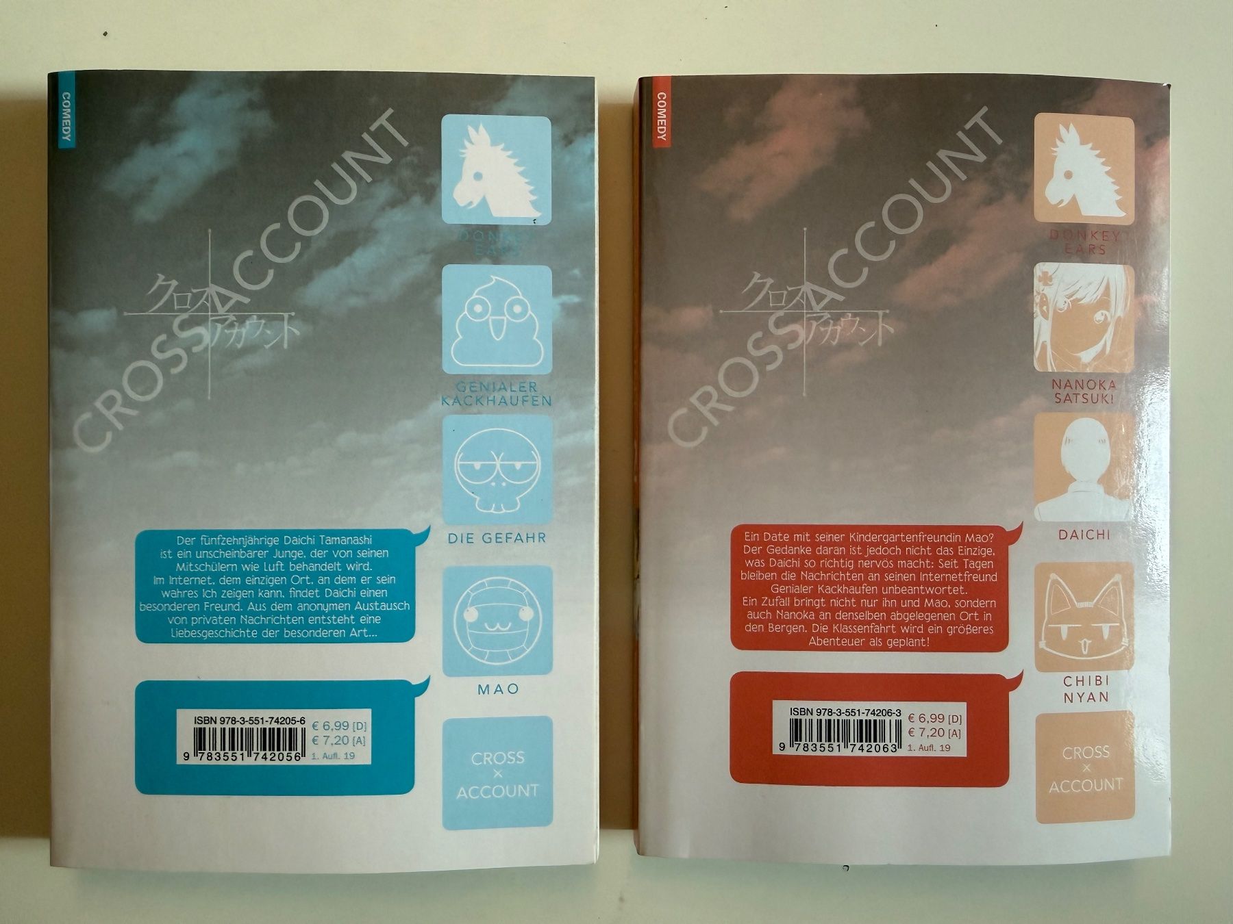 Fumetti: CROSS ACCOUNT 1+2 - Tsunehiro Date - Manga Comics – Usato da Münsingen venduto da Ganjam 2