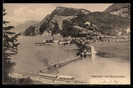 AK Stansstad, Blick auf die Acherbrücke