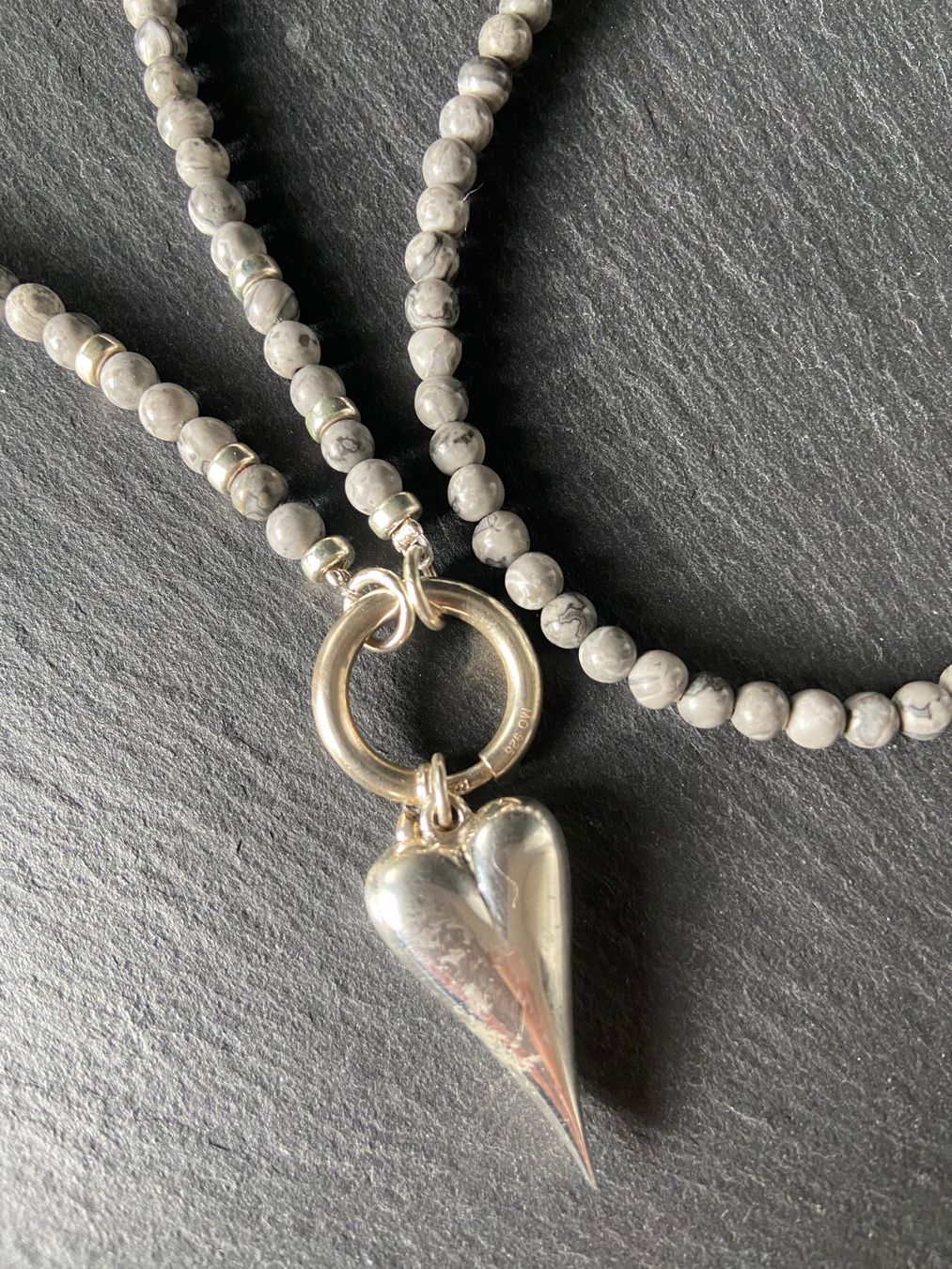 Catenine: Kette Jaspis Silber – Usato da Unterkulm venduto da esco 2