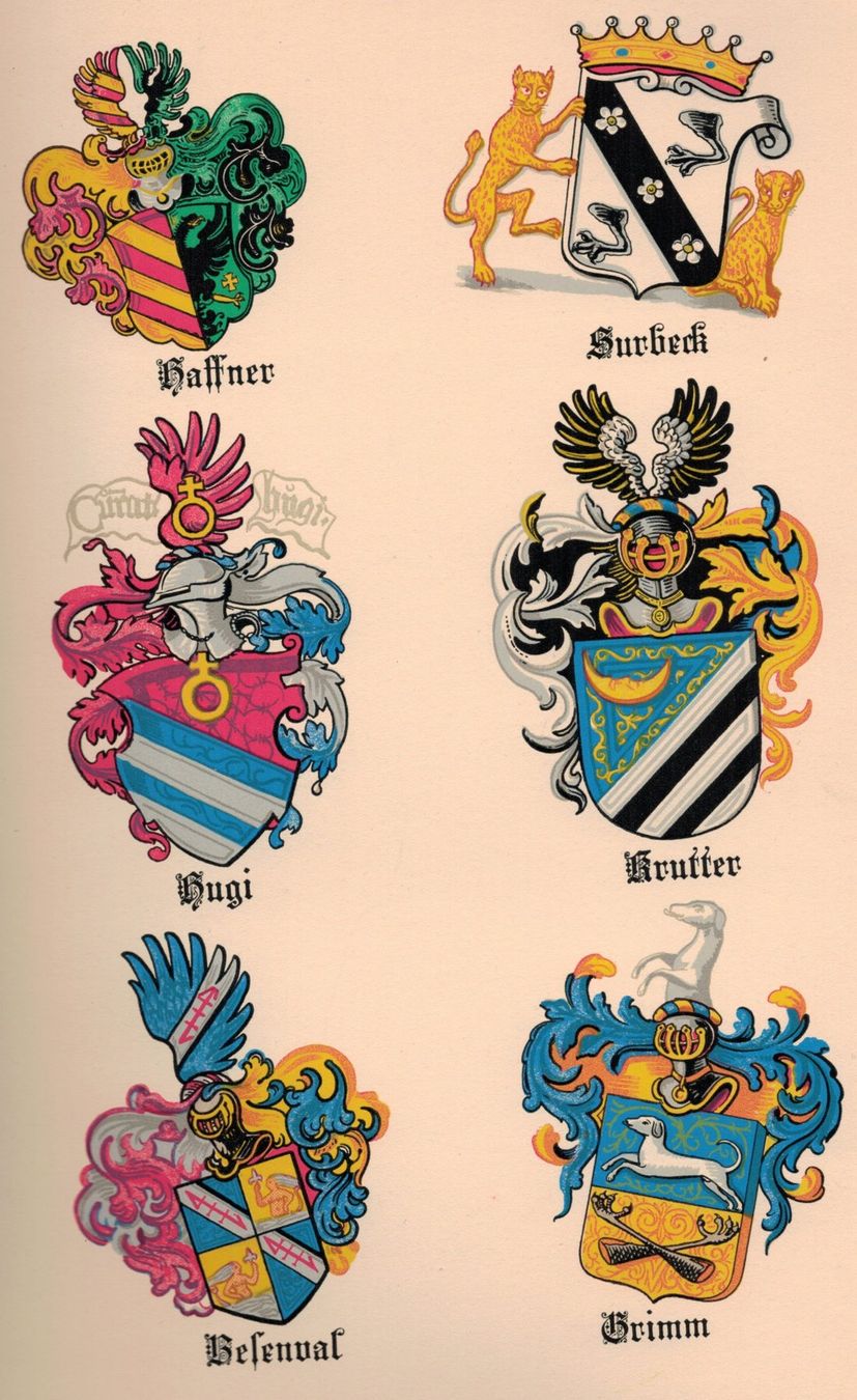 Libri: Buch "Die Wappen der Bürger von Solothurn", 1937 – Usato da Solothurn venduto da Bepposol 1