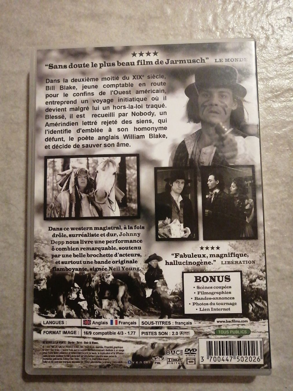 Tutti i DVDs: Dead man de Jim Jarmush – Usato da Chernex venduto da ced_zt5y 1