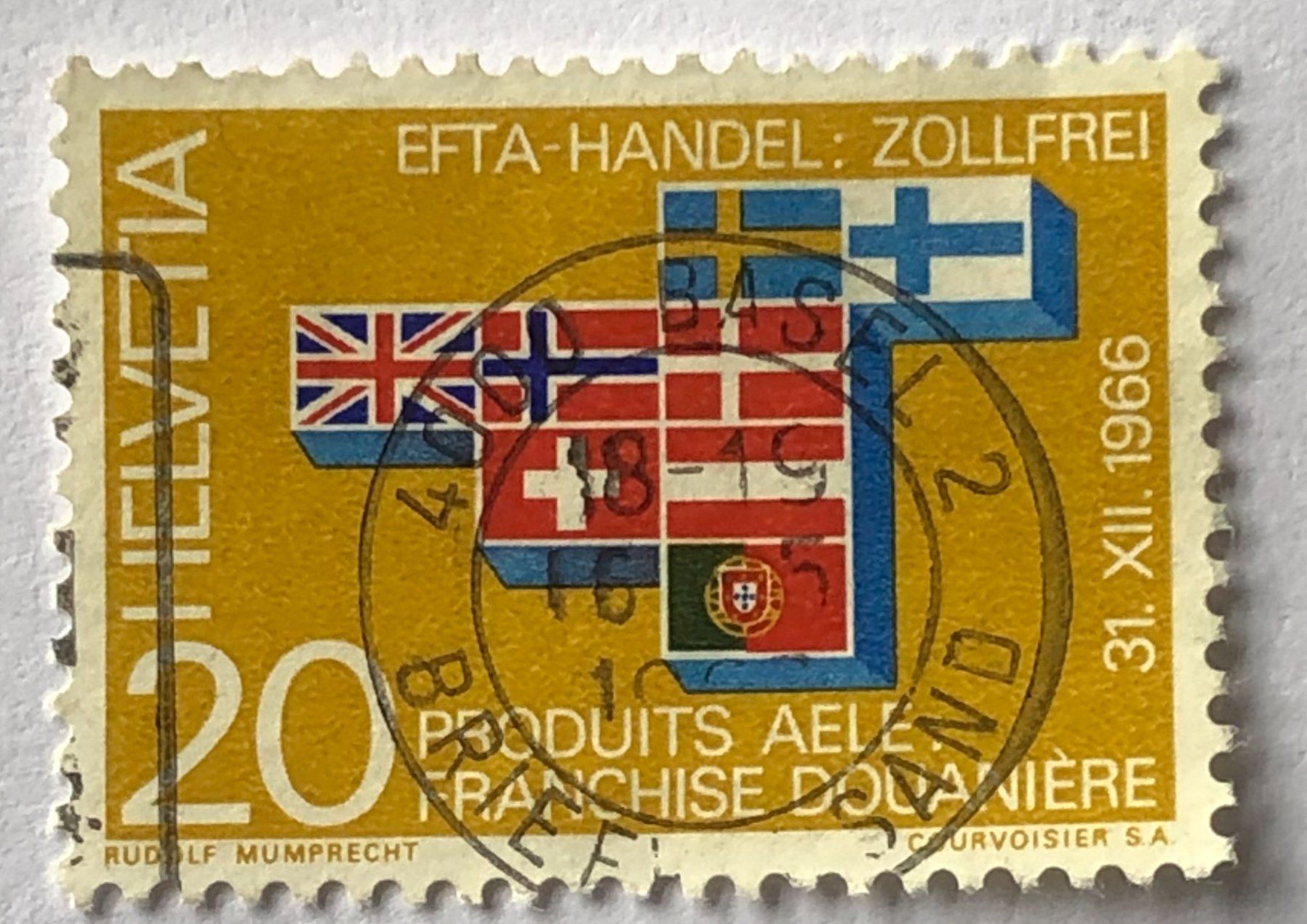Tutti i francobolli: CH Briefmarken Gestempel  Basel – Usato da Aarau venduto da Billa007