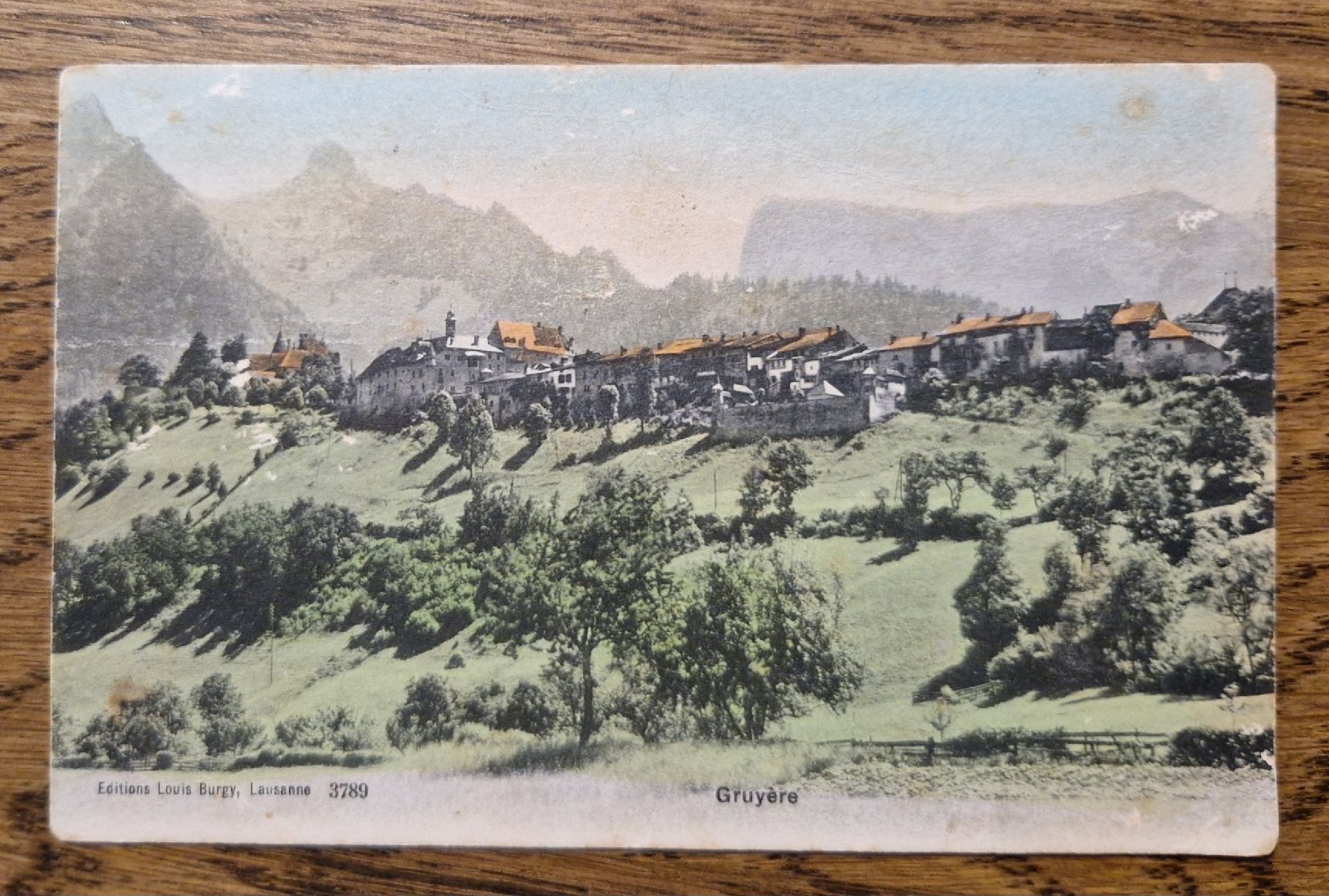Cartoline postali: Gruyère 1925 – Usato da Ebikon venduto da Donar50