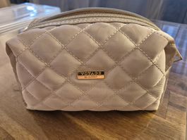 Necessaire, Kosmetiktasche, Kulturtasche in beige