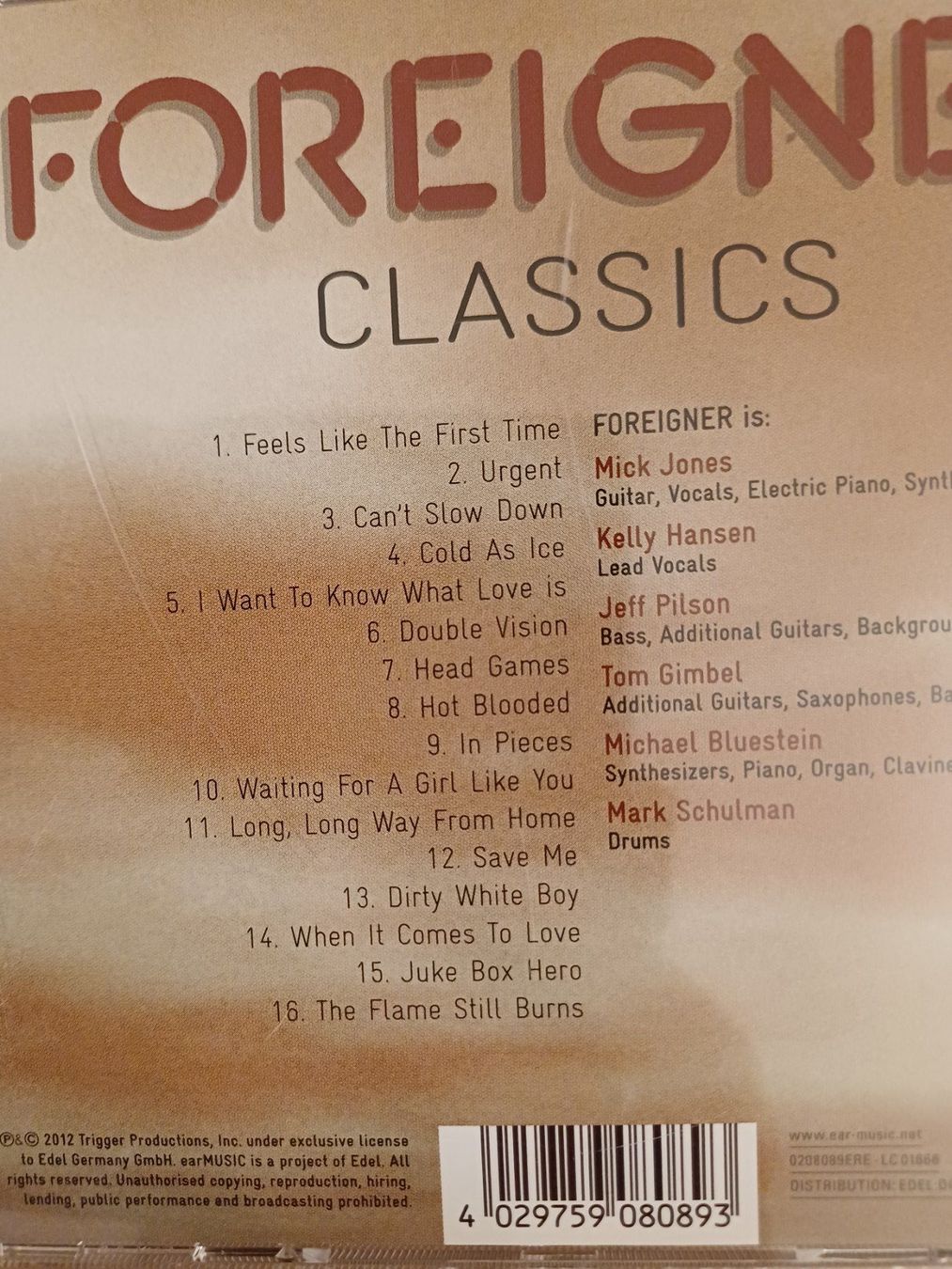 CDs: Foreigner - Classics (2012) – Gebraucht aus Jona von Rreto71 4