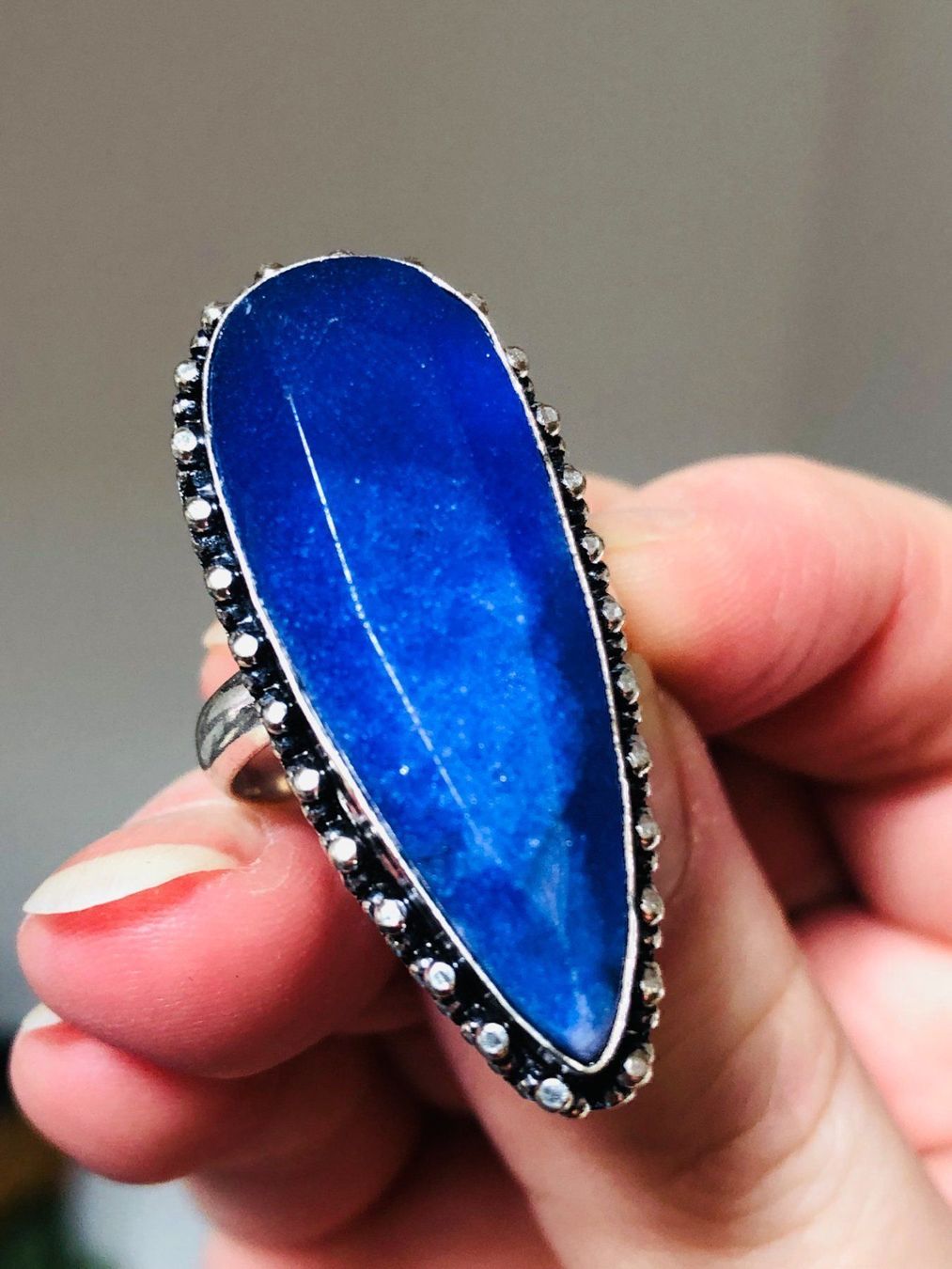 Anelli: SAPPHIRE ring taillie 7,5 – Nuovo e nell'imballaggio originale da Genève venduto da AGBERG 6