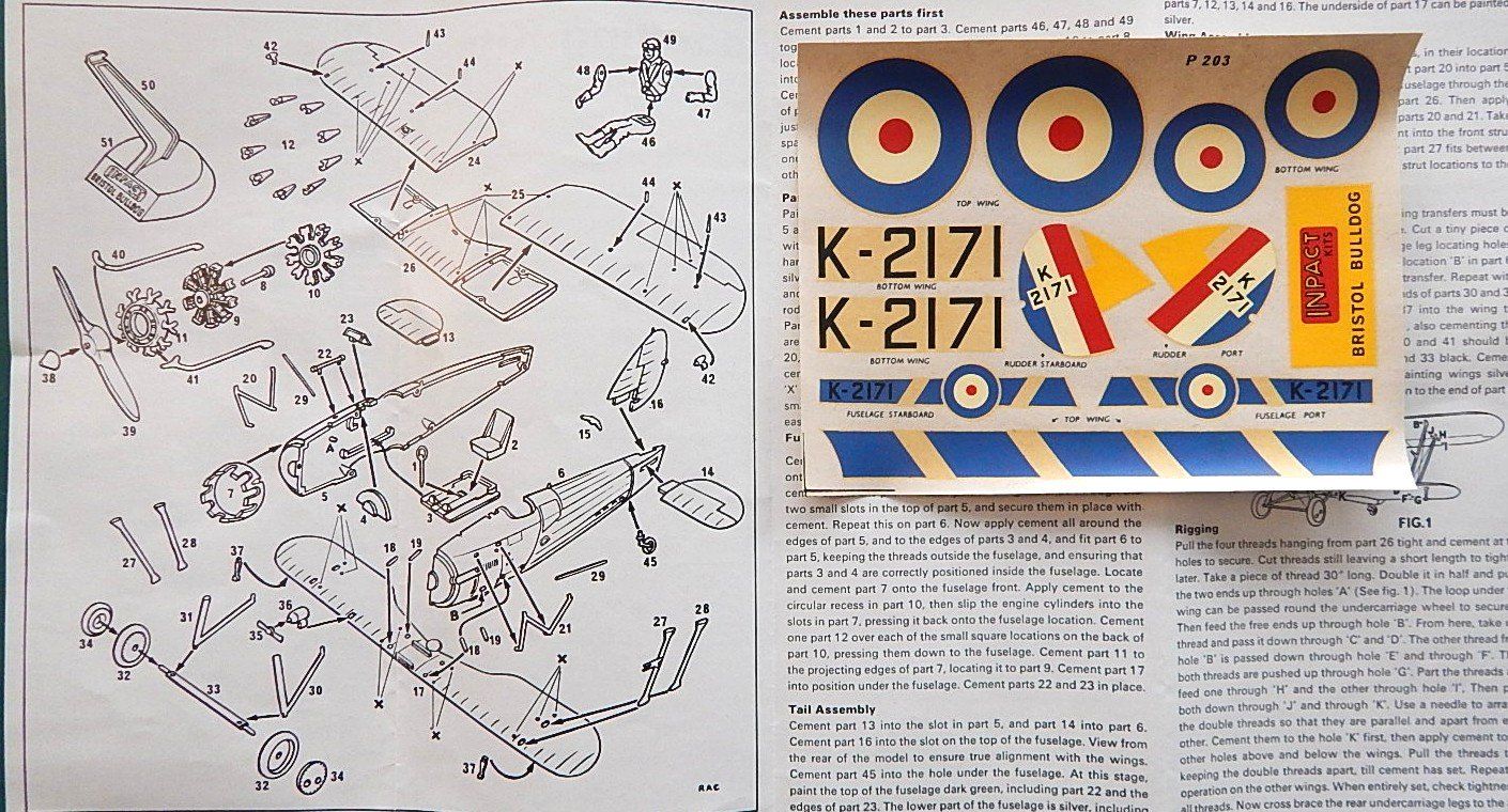 Kits de montage: Bristol Bulldog – Neuf avec emballage d'origine à Neuchâtel par PAB2000 2