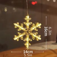 LED Schneeflocke Deko Weihnachten Batteriebetrieben