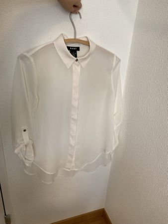 Elegante DKNY Damenbluse, weiss