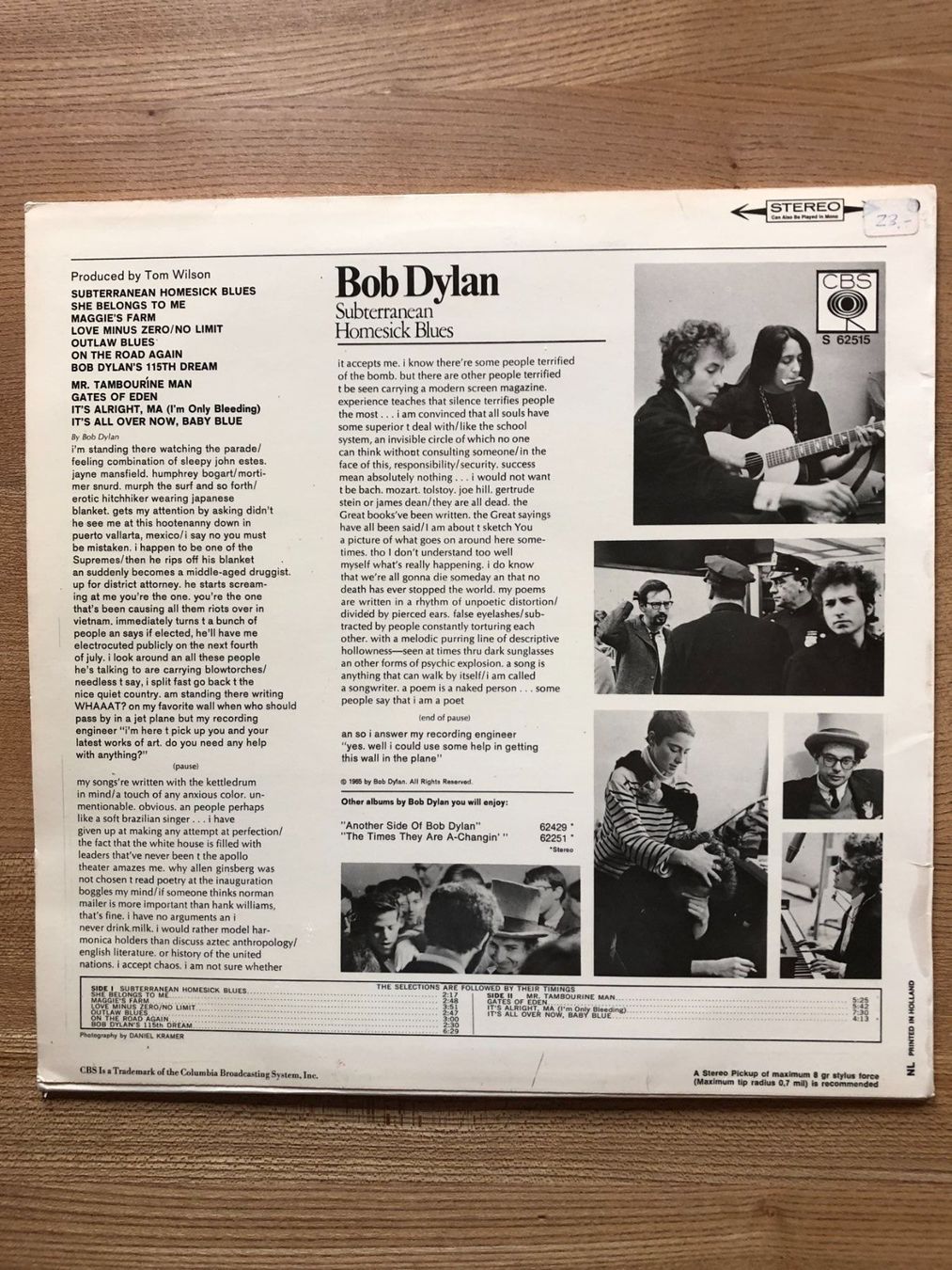 Dischi in vinile: Bob Dylan – Nuovo (secondo la descrizione) da Aeschi SO venduto da Stones55 1