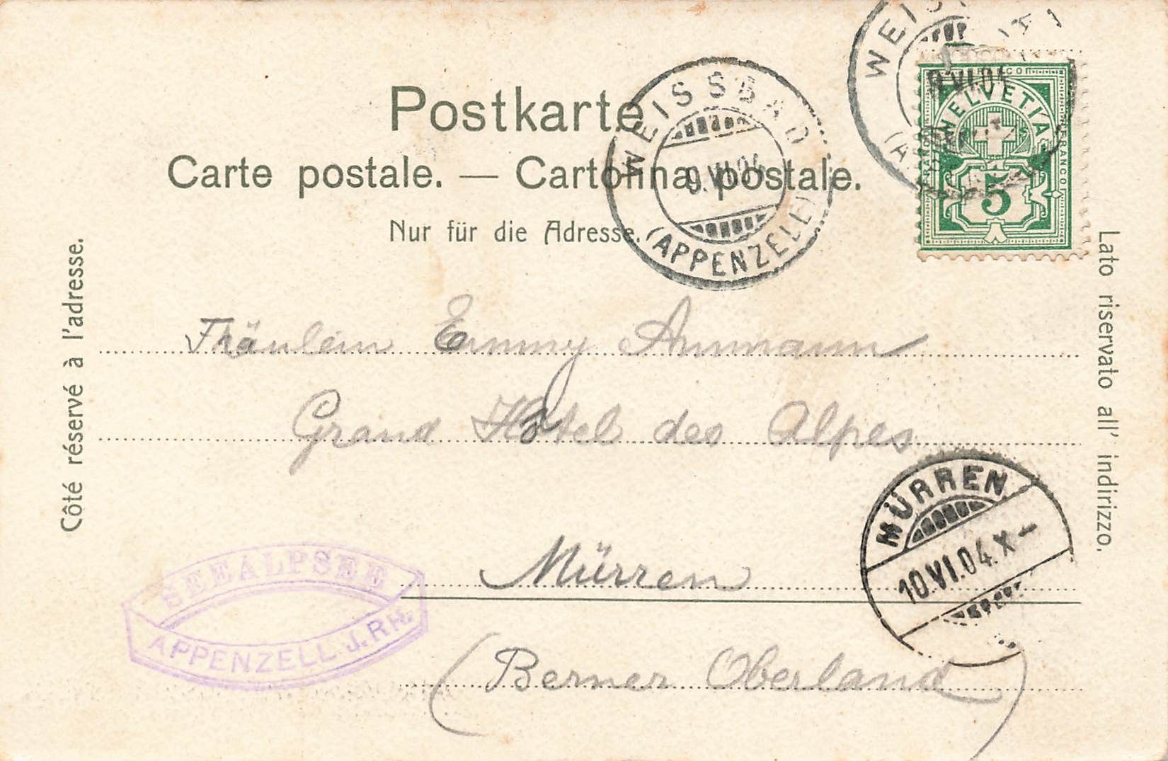 Cartes postales: Aescher Appenzell – D'occasion à Biasca par Blenio71 1