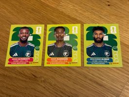 KSA 8, 12 und 17 Panini FIFA World Cup WM 2026