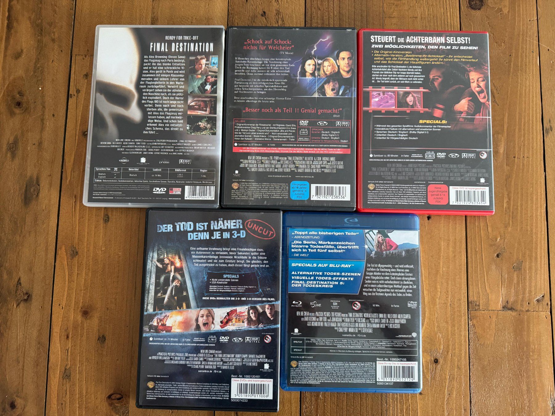 Tutti i DVDs: DVD: Final Destination 1 - 5 – Usato da Belp venduto da Smiley90 1