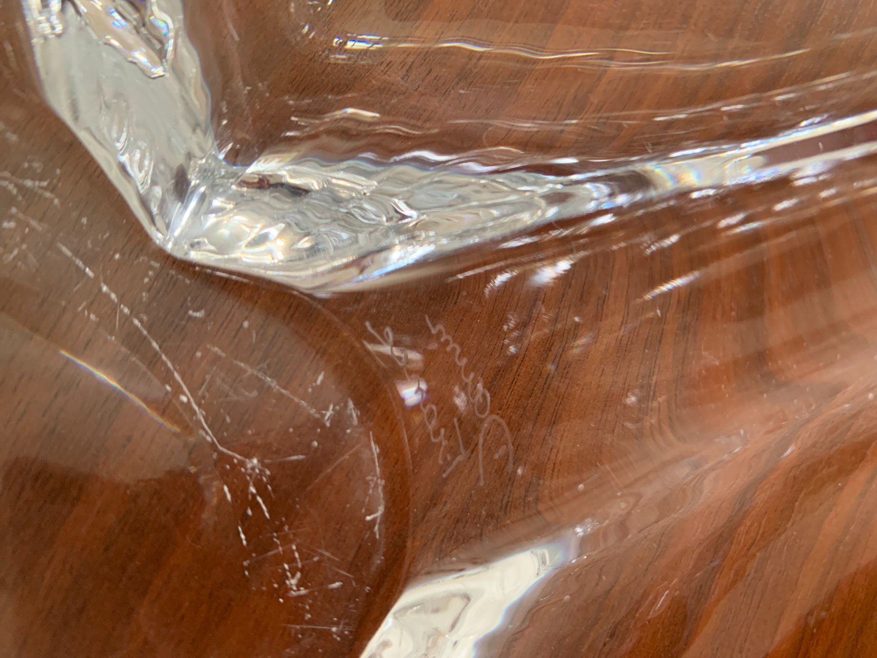 Schalen: Grosse Daum Schale Kristallglas signiert – Gebraucht aus Bellach von 2ndBox 4