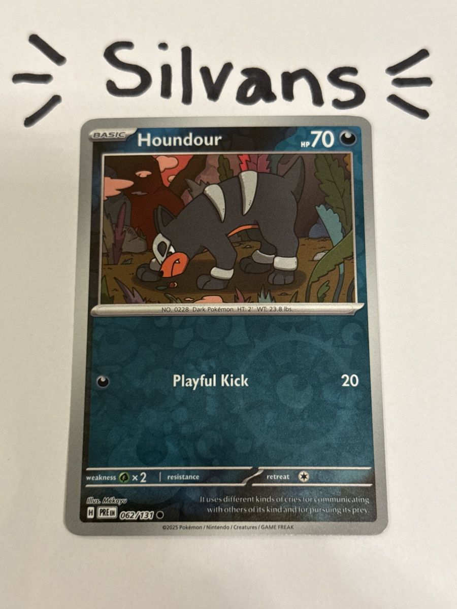 Pokémon Sammelbilder & Trading cards: Houndour Reverse Holo 062/131 Prismatic Evolutions Englisch – Neu (gemäss Beschreibung) aus Wil SG von Silvans
