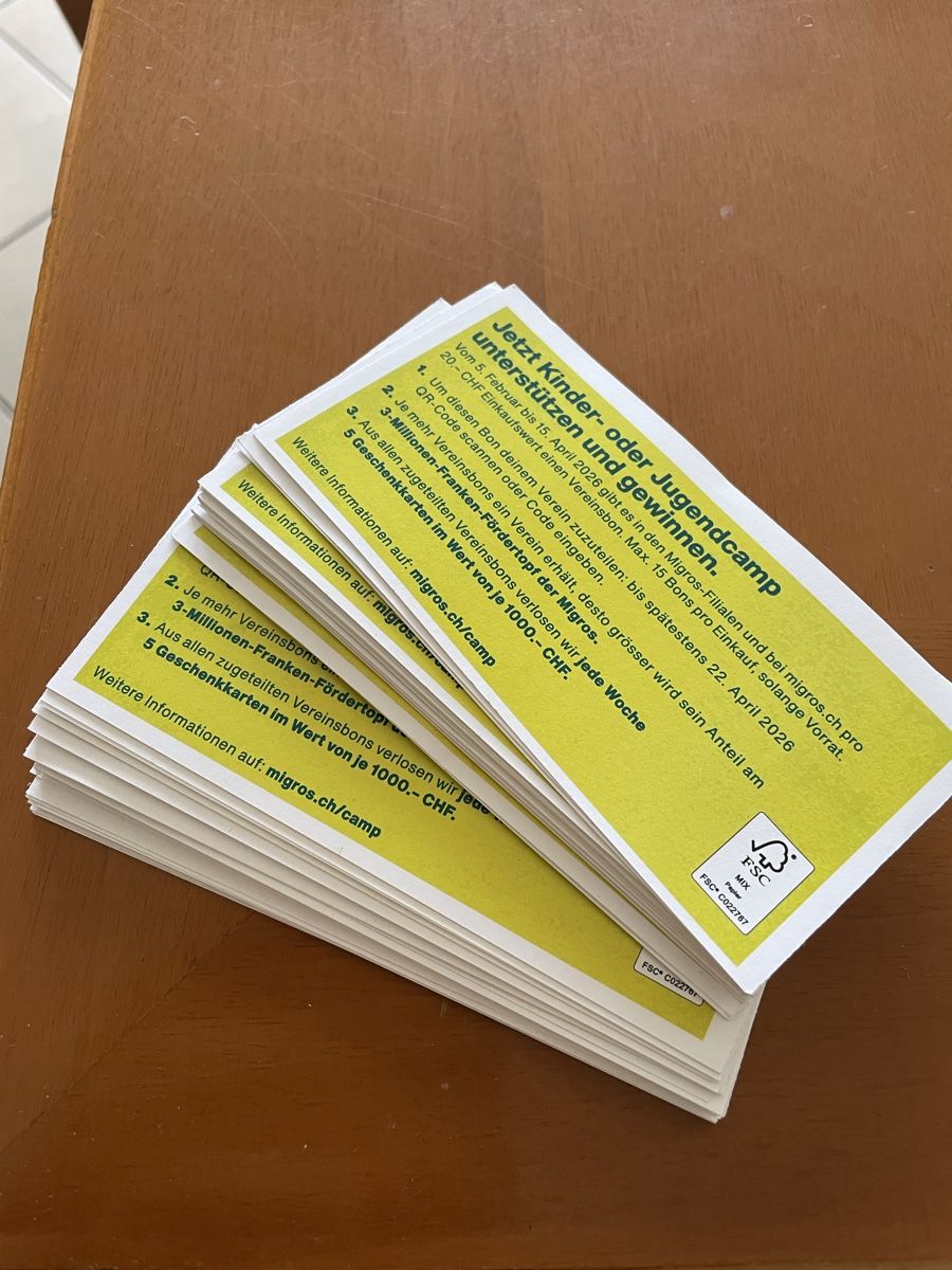 Migros Raccolte di bollini & punti: mehrere Migros Support my camp Bon – Nuovo e nell'imballaggio originale da Bergdietikon venduto da antovale 1