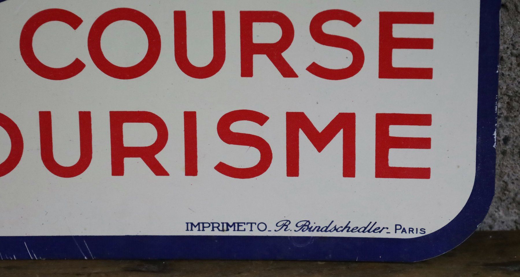 Insegne: doppelseitiges Blechschild "Cycles Lucien Michard" Fahrrad – Usato da Birrwil venduto da brandschatz_birrwil 3