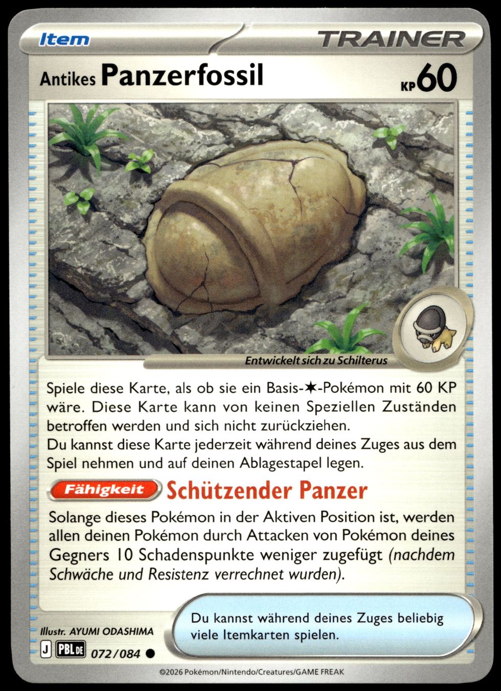 Pokémon Carte collezionabili: Antikes Panzerfossil (PBL DE 072/084) – Usato da Affoltern am Albis venduto da Chiesa_5