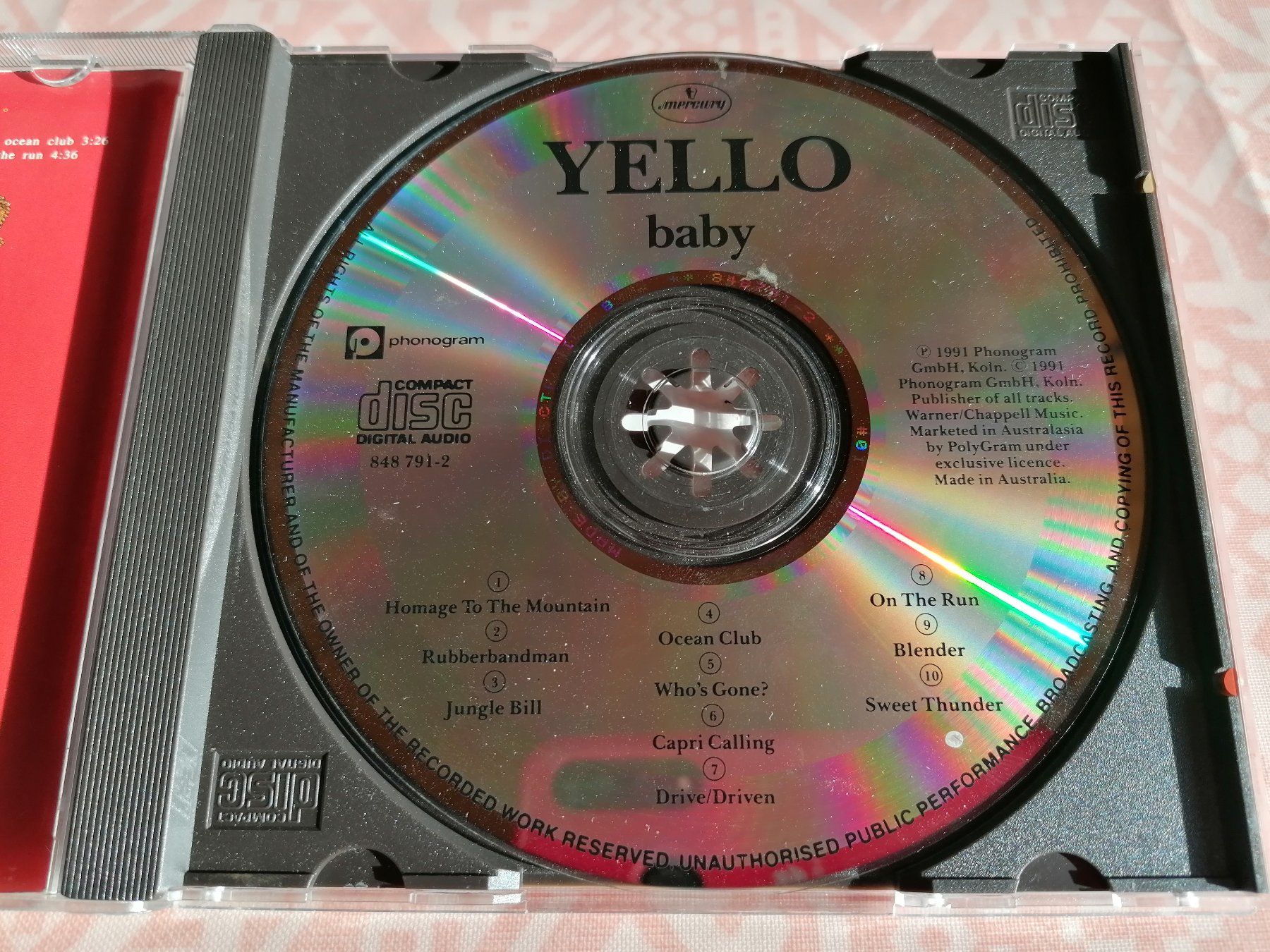 CD: YELLO - BABY (Phonogram 1991) – Usato da Ermenswil venduto da easyric 1