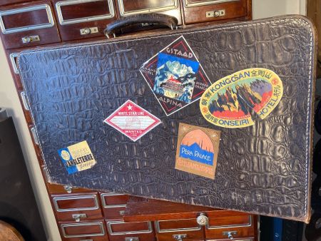 Valise ancienne vintage Koffer Hotel Reise Gstaad