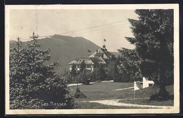 AK Les Rasses, Panorama mit Hotel, 1924