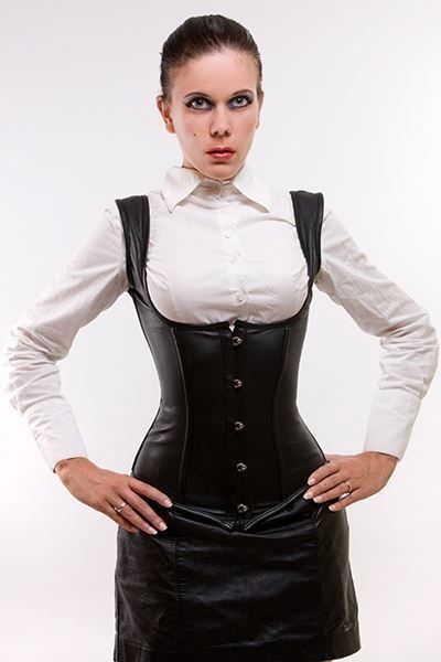 Altra biancheria intima: Business Look: Leder Unterbrustkorsett – Nuovo e nell'imballaggio originale da Beinwil am See venduto da yourfetishworld